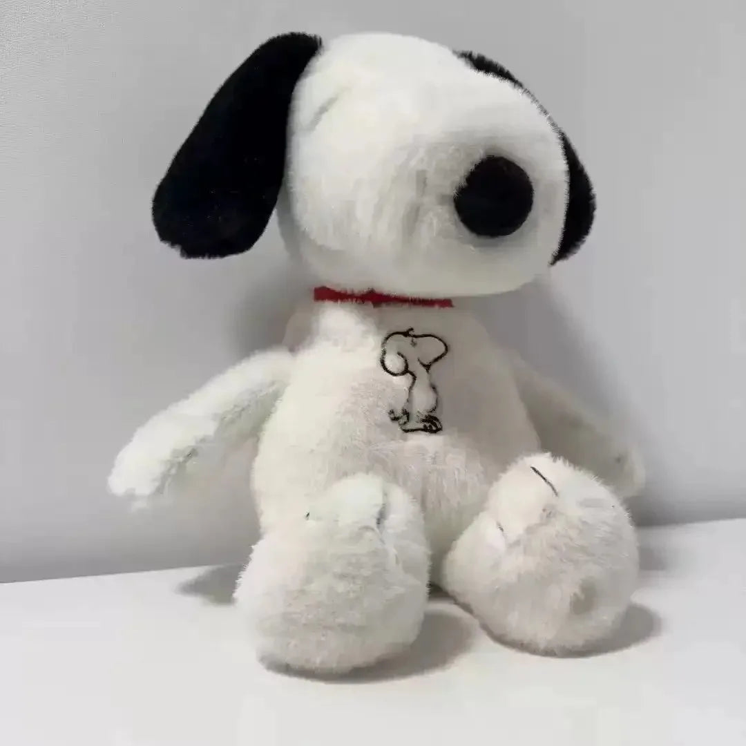 New Baby Breathing Soothing Snoopy White Dog Plush Doll Sleeping Companion Music and Light Doll Sensory Stuffed Toy Kid Gifts